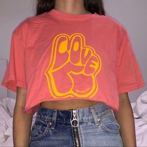 women’s revice denim la cropped t-shirt